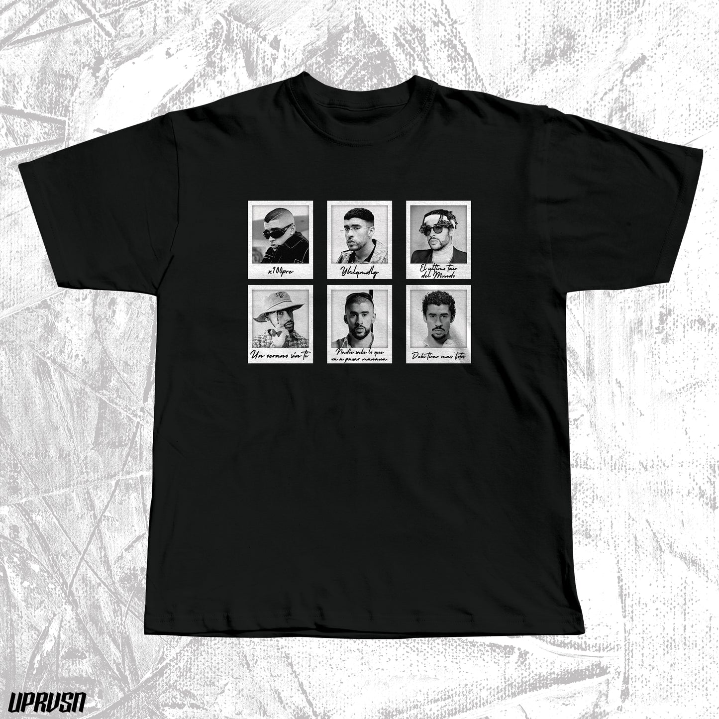 PLAYERA BAD BUNNY POLAROIDS