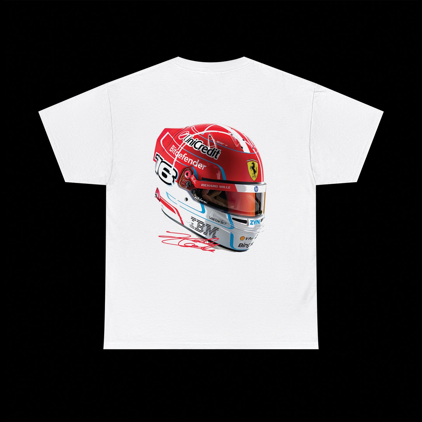 PLAYERA CHARLES LECLERC CASCO